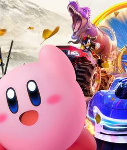 Kirby, Sonic, and Atsu stand around in key art for the fall's most anticipated games